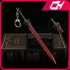 Naraka: Bladepoint Weapon Sura Sword Game Peripheral Metal 17cm Samurai Sword Keychain Weapon Model Decoration Crafts Gifts Toys 1