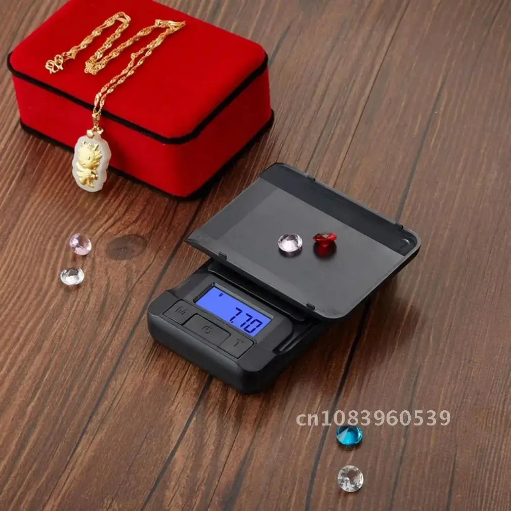 

Mini Digital Pocket Scale Jewelry Weight Accurate Electronic Portable Calibration LCD Display Kitchen Scale 200g/0.01 500g/0.1g