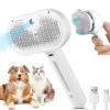 Pet Spray Hair Comb Pet Hair Remover Cleaning Brush Cats Grooming Dog Accessories Tools Dematting Water Mist Humidifier Comb