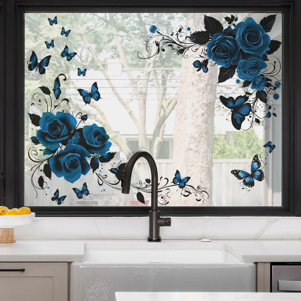 Blue Butterfly Wall Stickers 5