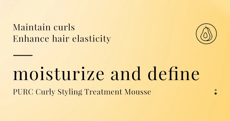 Description Picture 2 of itemPURC Curly Mousse Hair Care Coconut Oil Smoothing Frizz Enhanced Curl Wavy Wigs Hair Styling Cream Mousse Foam Hair Products