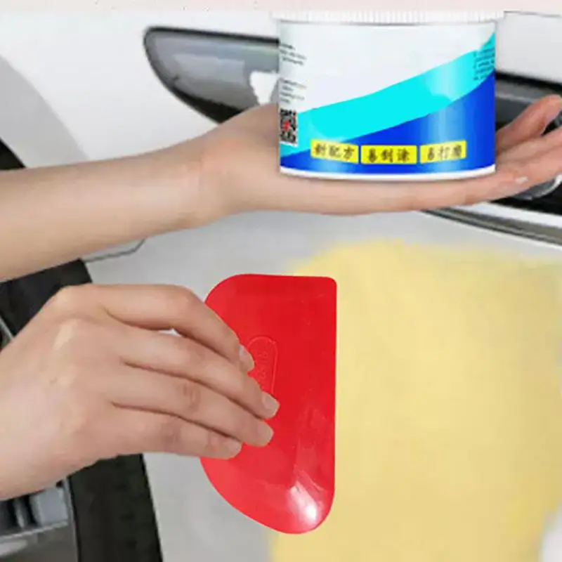1pcs Random Color Car Putty Rubber Scraper Oval Advertising Film Spreader for automotive Squeegee Smoothing Painting Tool
