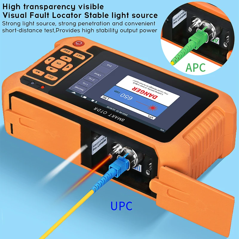 COMPTYCO OTDR AUA 562U/A 1625nm 80KM 22dB Fiber Optic Reflectometer Touch Screen VFL OLS OPM Event Map Support Active Fiber Test