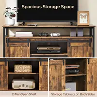 TV Stand for 65 Inch TV, Farmhouse Entertainment Center with Storage, Wood Tall TV Stands for Living Room with, Customized 6