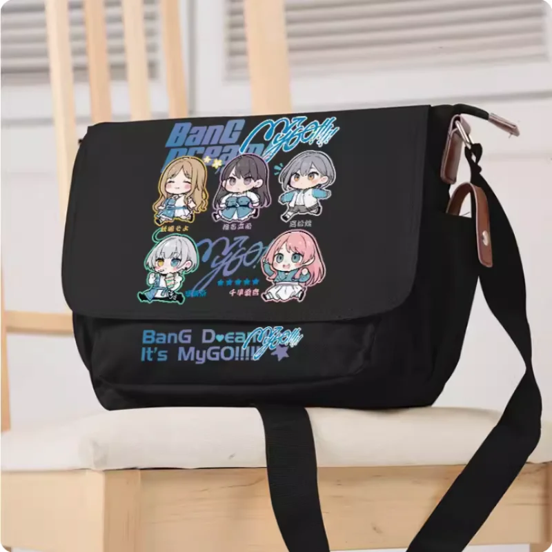 Anime BanG Dream! It's MyGO Cosplay Casual Oxford Messenger Bag Schoolbag Shoulder Bag Student Teenager Gift B1334