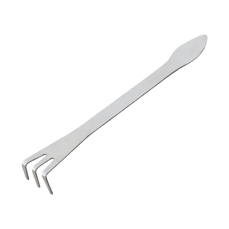 Bonsai Rake Stainless Steel Rake Root Rake Stainless Steel Root Rake 3-Prong Loosen Soil Bonsai Tree Tools with Ergonomic Handle 6