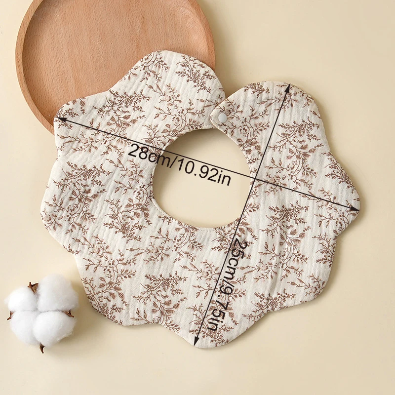 3개입  턱받이, 양면 거즈  침받이, 면 소재 아동 앞치마, 용품,  턱받이 세트