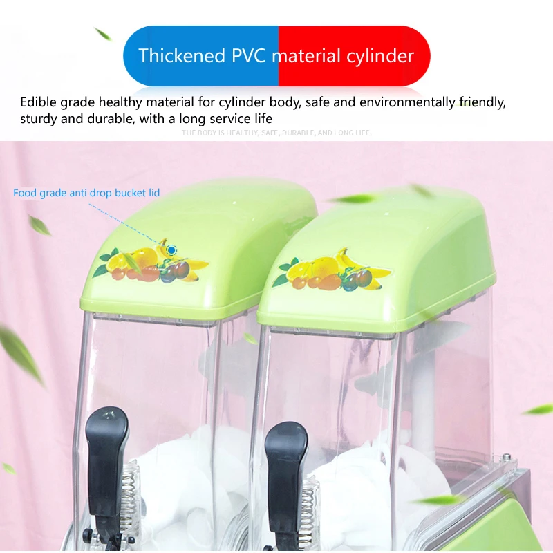 PBOBP Commercial Beverage Slush Machine Frozen Drink Juice Dispenser Ice-Cool Smoothie Maker Equipment For Restaurant Bar 5