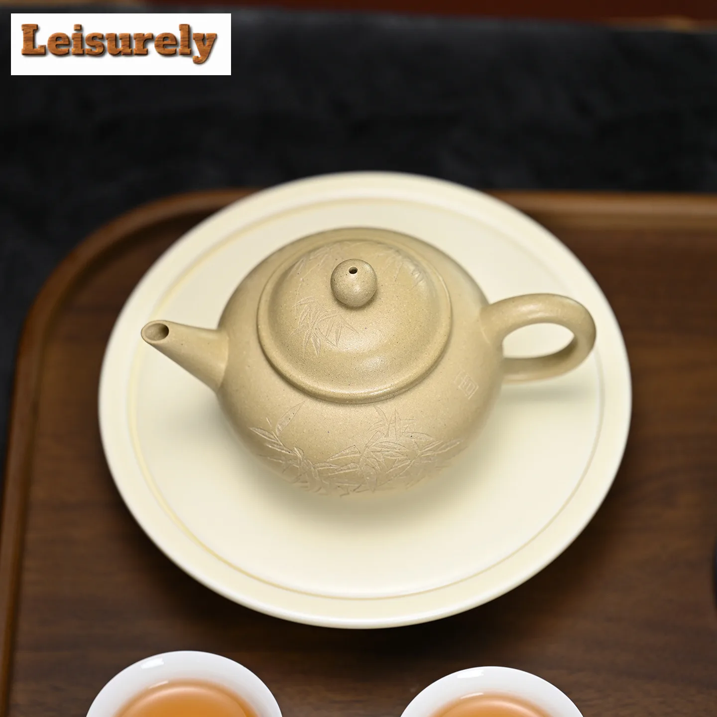 200ml Yixing Purple Clay Teapots Handmade Level Pot Raw Ore Motoyama Green Mud Tea Maker Kettle With Infuser Zisha Tea Set Craft
