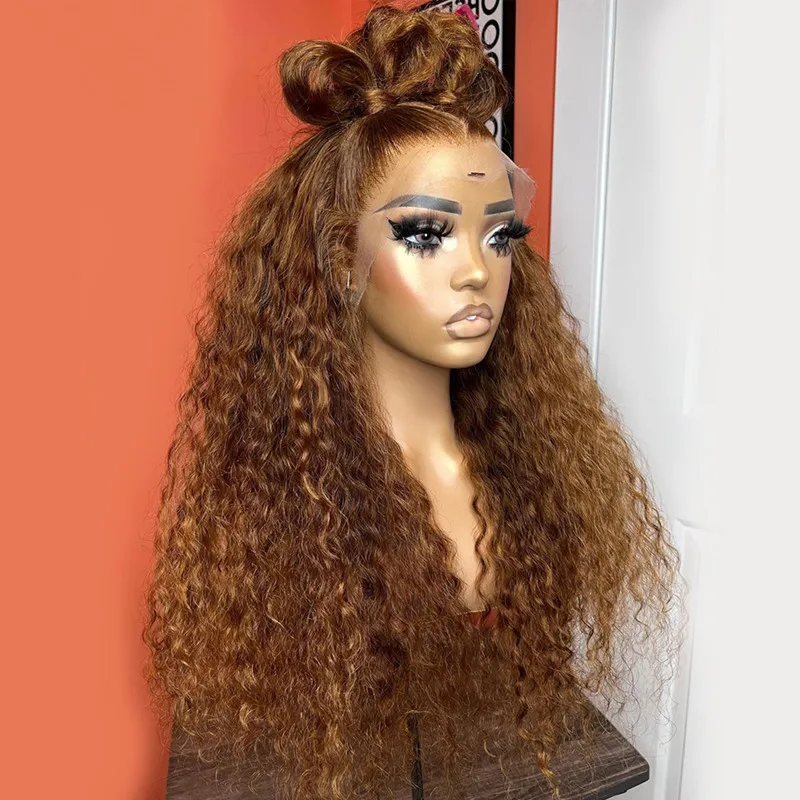 TAVIMART  -  Synthetic Lace Front Wig Long Water Wave For Black Woman Babyhair Preplucked Glueless Heat Resistant Daily Wear Preplucked Wigs