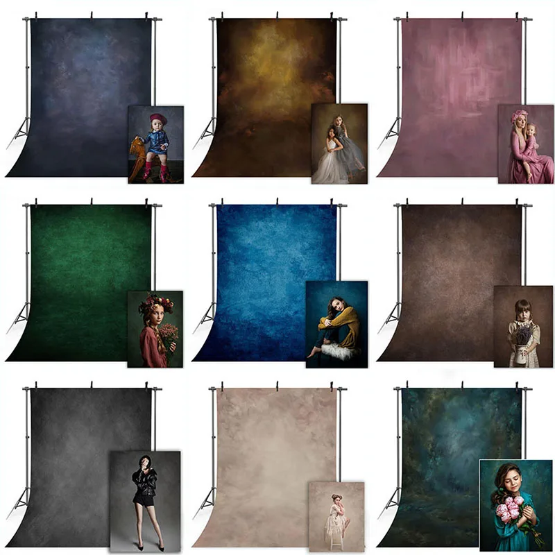 Photo Backdrops 3x5ft/5x7ft Blue Pattern Tie Dye Vintage Photo Vinyl Non-Woven Fabric Mixed Background Props