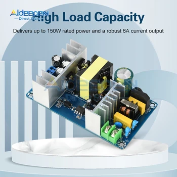 โมดูลจ่ายไฟอินพุตแรงดันกว้าง 150 วัตต์ AC 110-245V / DC 199-346V ถึง DC 24V 6A พร้อมฟังก์ชันป้องกันที่ครอบคลุม 1