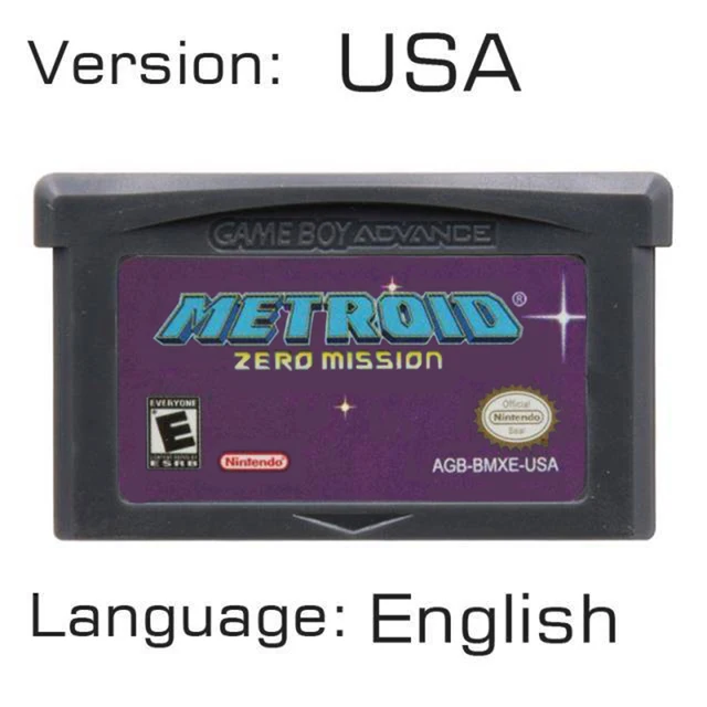 Metroid Series GBA Game 32-bit Video Game Cartridge Console Card Fusion Zero Mission for GBA NDS USA EUR Version 5