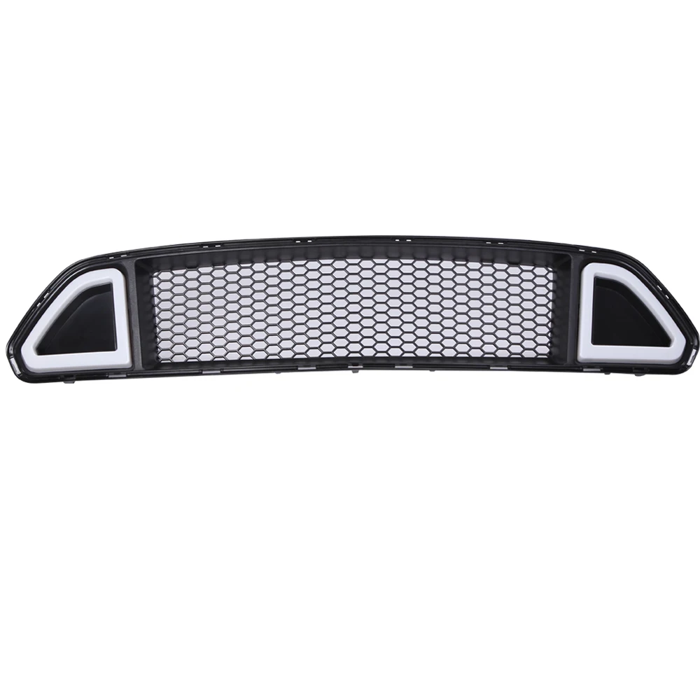 

SXMA F001 Black Front Grill Car Intake Grille Radiator Grille Police Interceptor For Ford Mustang 2015-2017 2.3T