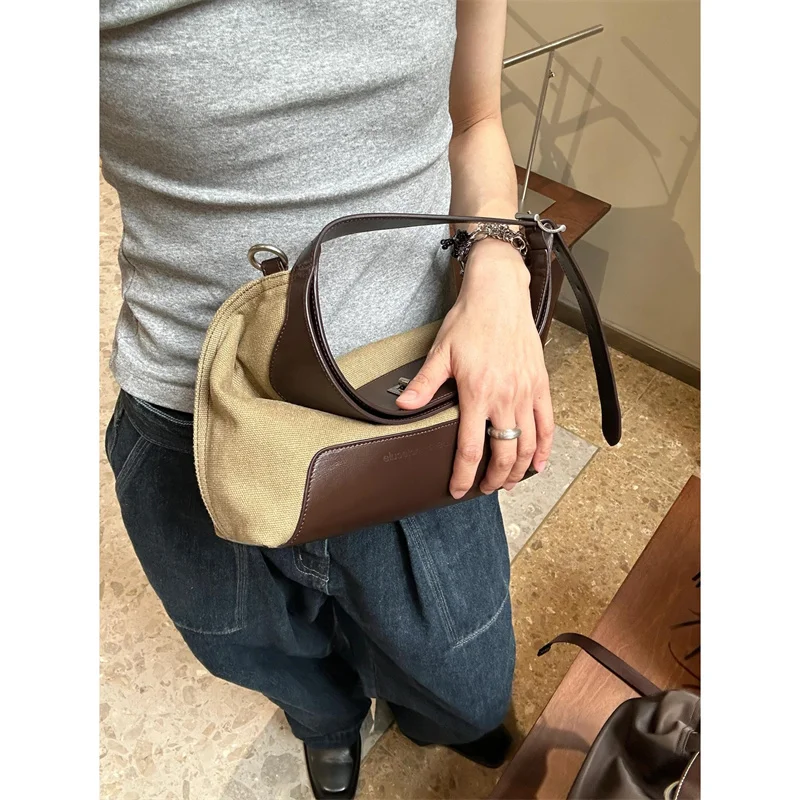 PU Leather Ladies HandBags Women Vintage Canvas Purse Plush Tassel Messenger Bags Tote Boston Shoulder Crossbody Bag