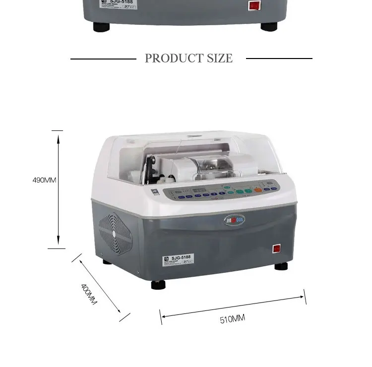 SJG-5188 Auto Lens Edger Grinder Cutter Glass Polishing Beveller for PC CR GC Glasses