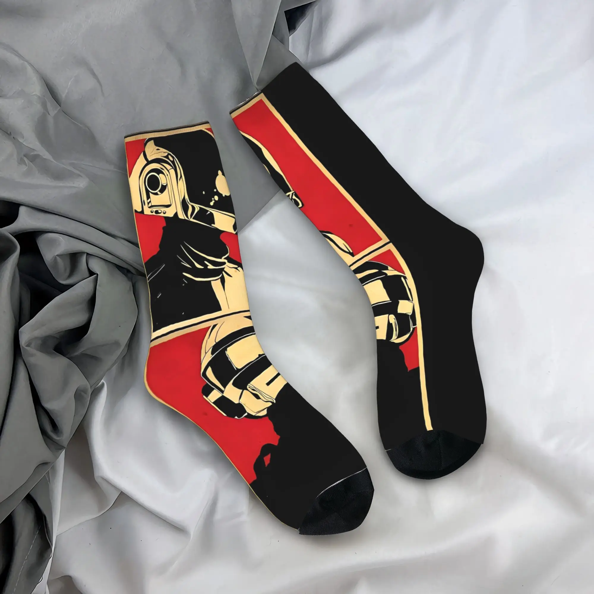 Daft Punk Rock Band Autumn Skateboard Non-Slip Soft Socks