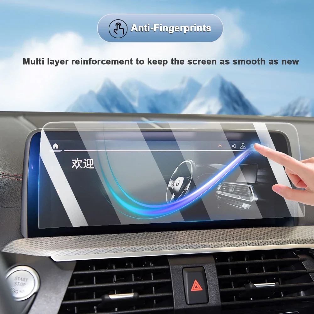 무광 눈부심 방지 스크린 보호 필름 콘솔 차량용 GPS 네비게이션 LCD 스크린 TPU 필름 스크래치 방지 BMW G01 X3/F25 2011-2021용