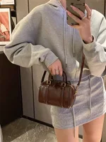 Ele Soft Leather Pillow aped Crossbody Bag Women's Faion 2025 New Versatile Luxury round Tube Bag Handbag