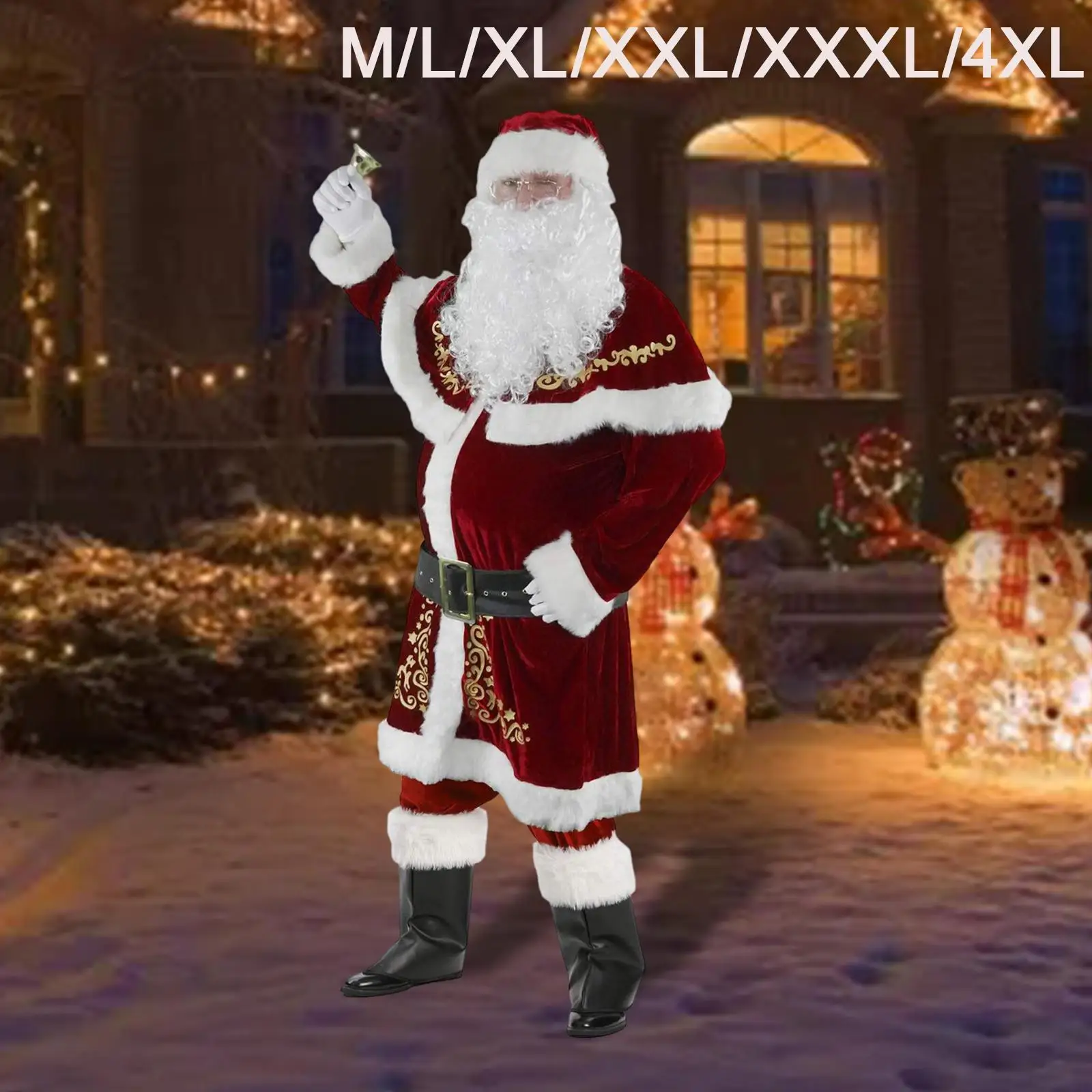 Disfraz de Papá Noel para hombres y adultos, traje de Cosplay cómodo,  reutilizable, para rol de Navidad, accesorio de ropa de reunión, vacaciones  - AliExpress