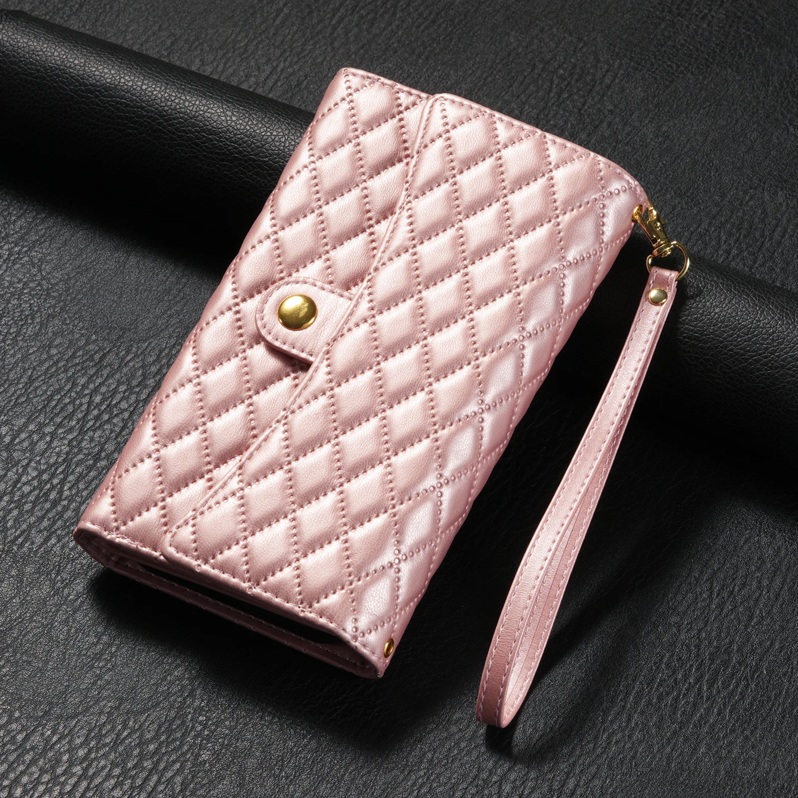 

Leather Multiple Card Holder Crossbody Lanyard Phone Case for iPhone 15 14 13 12 11 7 8 Xr Xs Pro Max Plus Luxury Cover