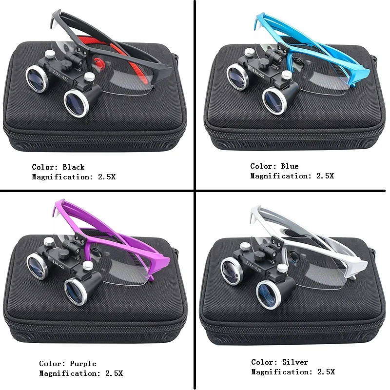 Dentistry Binocular Magnifier magnifying glass 2.5X 3.5X Ultra-lightweight Optical Loupes 320-420mm Magnifying Glass for Dental Surgery
