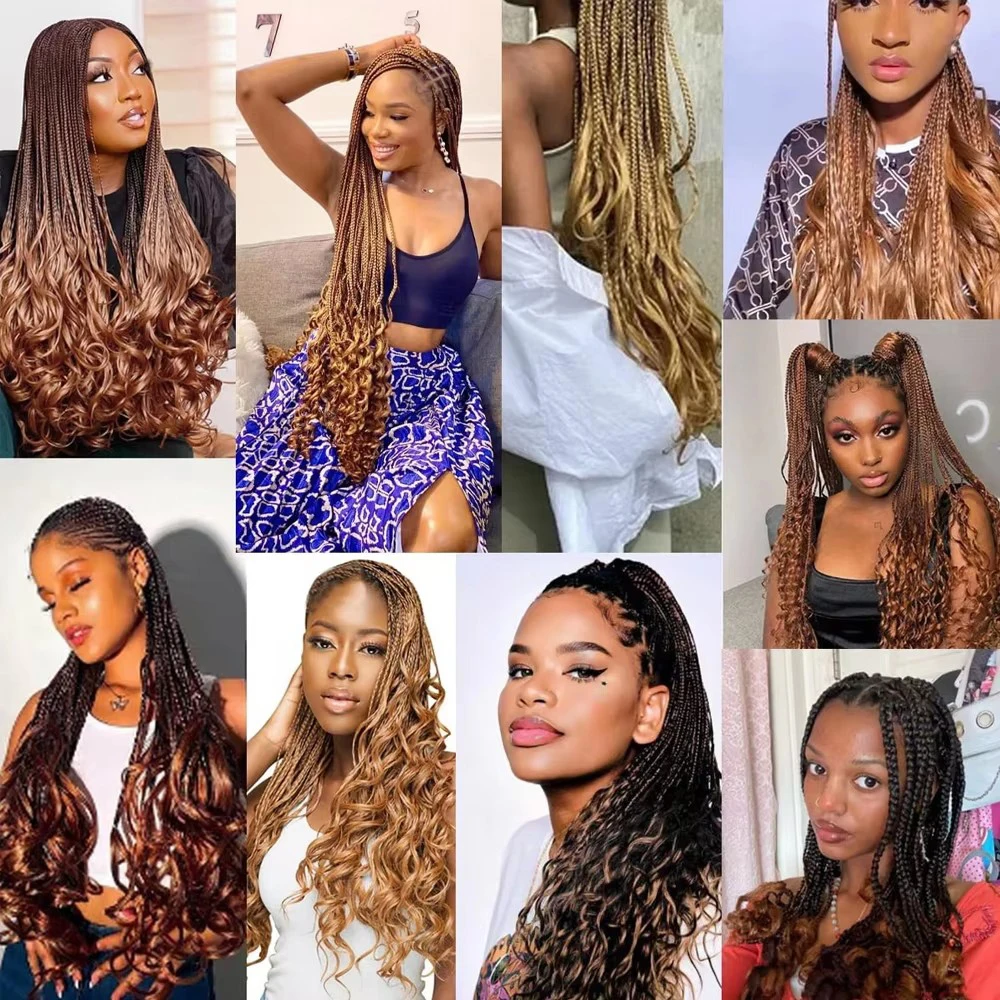 26inch Ombre Synthetic Double Ended Dreadlock Dreads Handmade Crochet For Rock&Roll Hippie Hair 10 Strands/Pack For Women Party 6