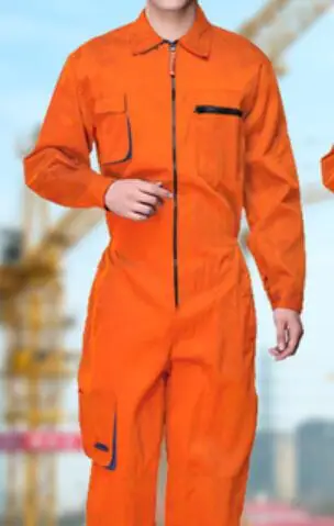 Herren Jumpsuit Halloween Unisex Boiler Suit Elastischer Bund Overall für  College Studenten Werkstatt (Orange, S) : : Fashion