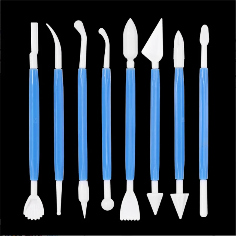8-piece set ultralight clay multi-color tools Polymer clay diy fondant carving knife Ceramic plastic tools polymer clay tools pottery tools clay sculpting tools pottery sculpting tools clay craft tool