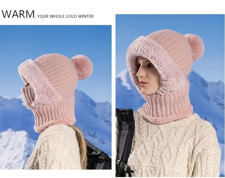 Winter Lined Knit Hat
