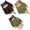 R6FE 2pack Durability Men's Mittens Half Finger Wools Leather Gloves Outdoor Sports for Gym, Motorcycle Cycling, and Outdoors 1