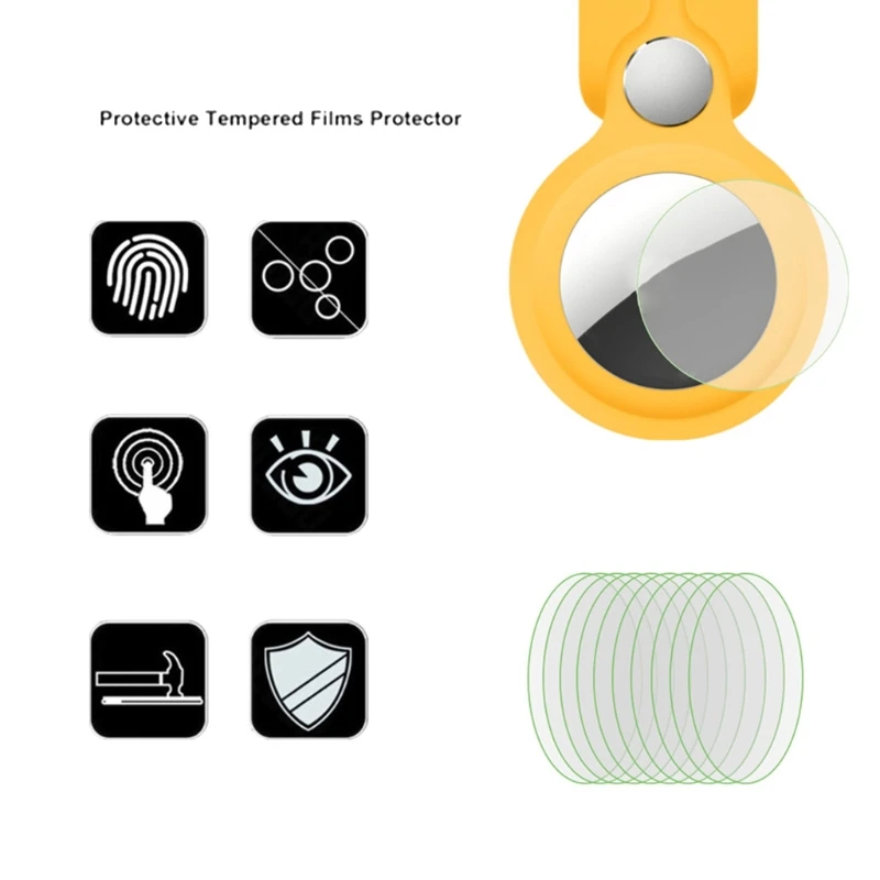 

5/10Pcs Screen Protector For AirTags Full Protective Films Clear TPU