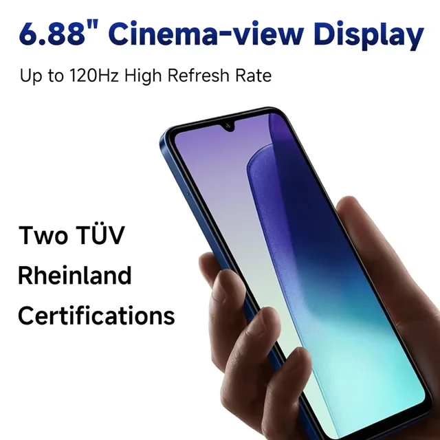 Глобальная версия Xiaomi Redmi 14C Смартфон погружения 6,88'' 120 Гц дисплей 50MP AI двойная камера массивный 5160mAh аккумулятор 4