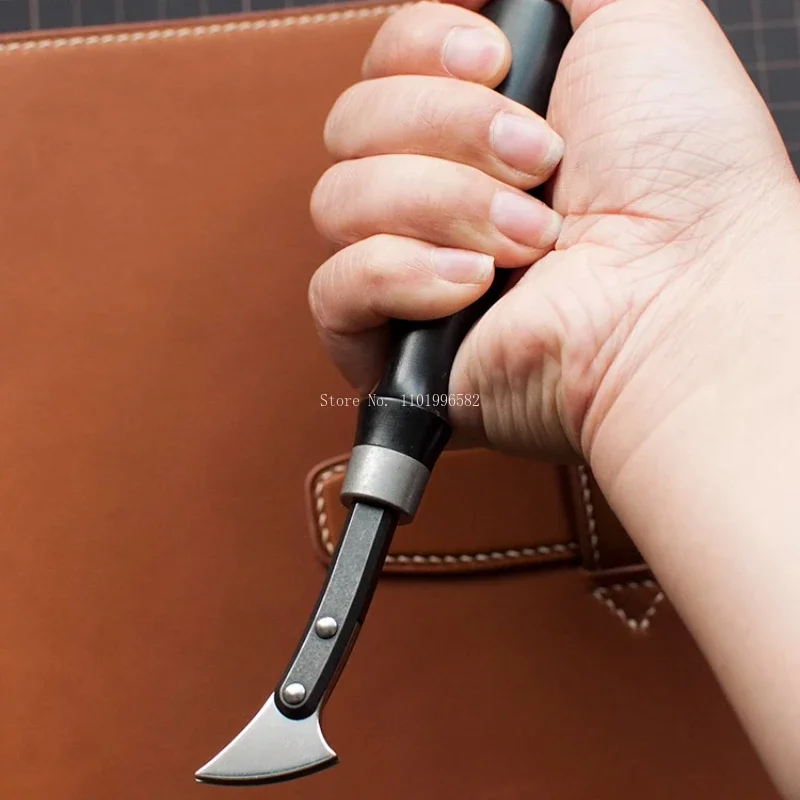 Replaceable Head Leather Edge Decoration Line Molding Tool DIY Making Leather Craft Bag/shoe/belt Press Edge Line Auxiliary Tool