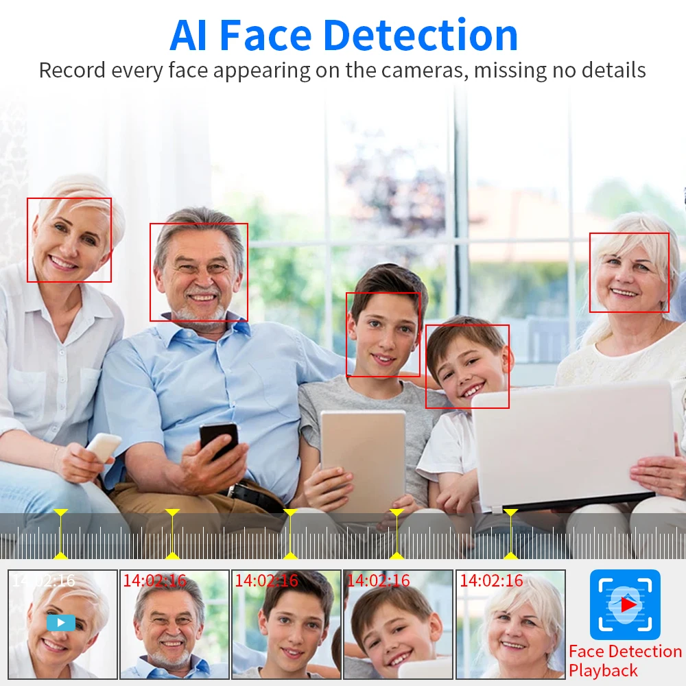 مسجل فيديو بشبكة Hiseeu 8CH 16CH 32CH CCTV NVR H.2...