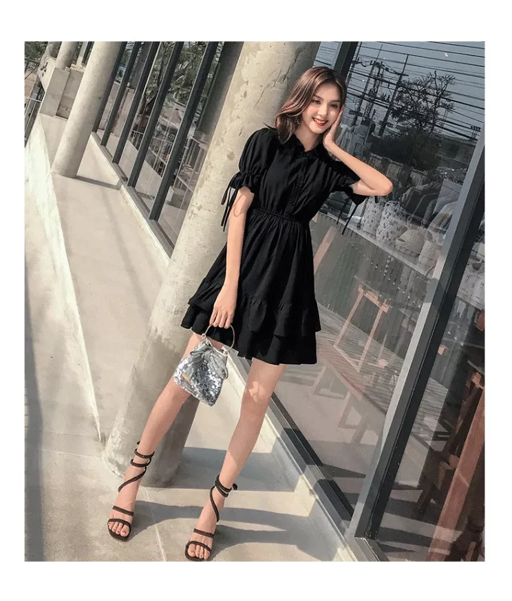 【STYLEONME】半袖 クーリング リネン ライク サマー ツイードJK Dresses Women Short-sleeve Solid Slim New Korean Style