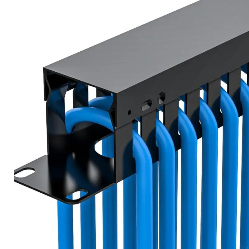 M6CF Modular Distribution Frame with 24 High Performance Gold-plated UTP CAT6A Keystone for Structured Cabling