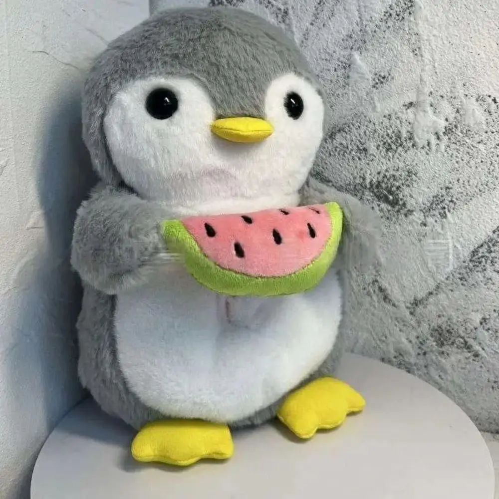 Cute Heart Penguin Breathing Simulation Stuffed Animal Baby Breath Rhythmic Funny Penguin Soothes