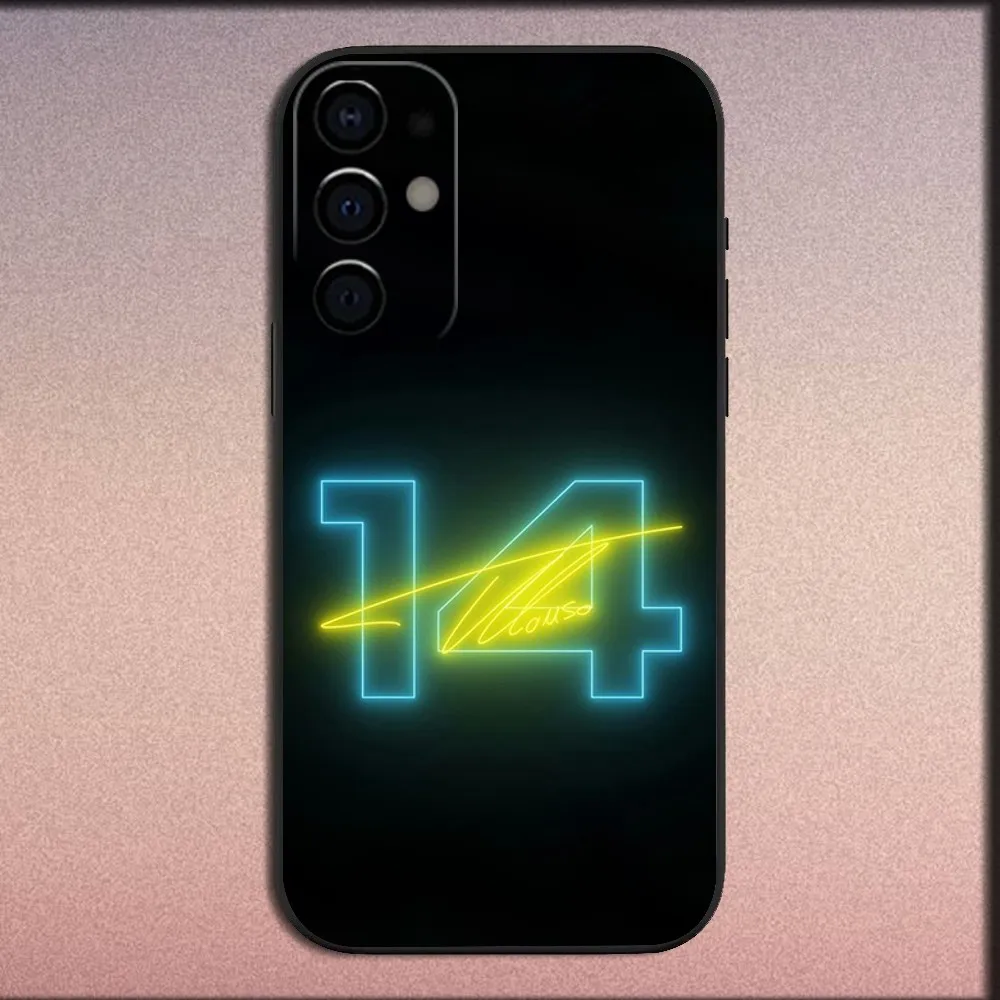 Fernando Alonso Inspired Black Soft Phone Case Cover