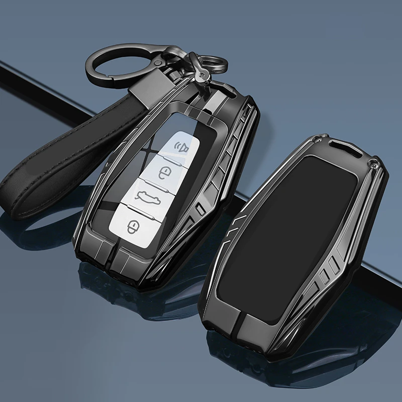 

Металлический автомобильный брелок с дистанционным управлением, чехол, корпус, держатель для Geely New Coolray Binray Preface Okavango Monjaro Emgrand Altas