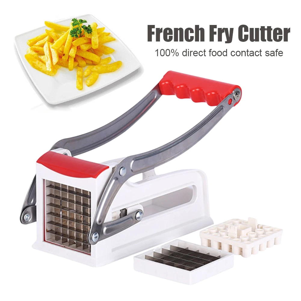 

Kitchen Manual Vegetable Cutter Stainless Steel Potato Slicer Potato Cutter French Fries Cutter Machine Home Kitchen Gadgets