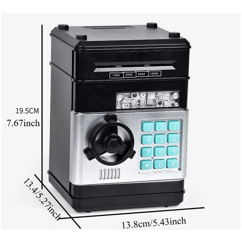 Children's Money Bank Automatic Coin Rolling Feature Savings Deposit Function