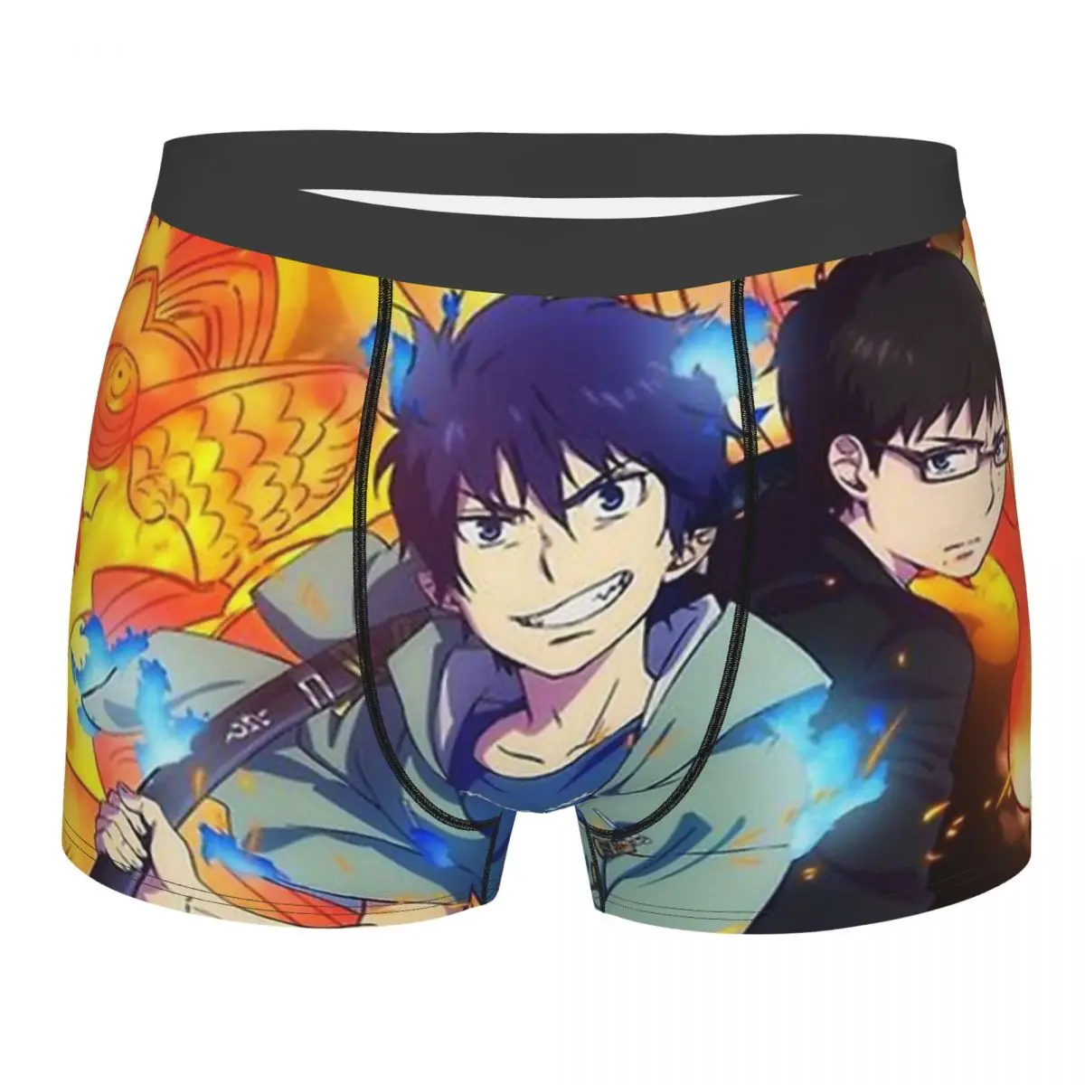 

Синие экзорцист-демон аниме Ao No Exorcist трусы дышащие трусы Мужское нижнее белье удобные шорты Боксеры Трусы