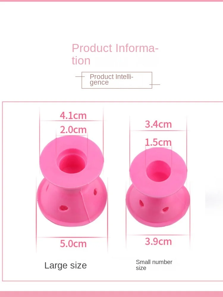 10/20pcs/Set Large/small Soft Rubber Silicone Curler Twist Rollers Hair Curler No Heat Hair Styling DIY Tool Makeup Toys New