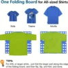 68cm/48cm Plastic Clothes Folding Board Durable Kids Laundry Folder Easy and Fast Shirt Folding Board Home Storage Tool for Kids 4