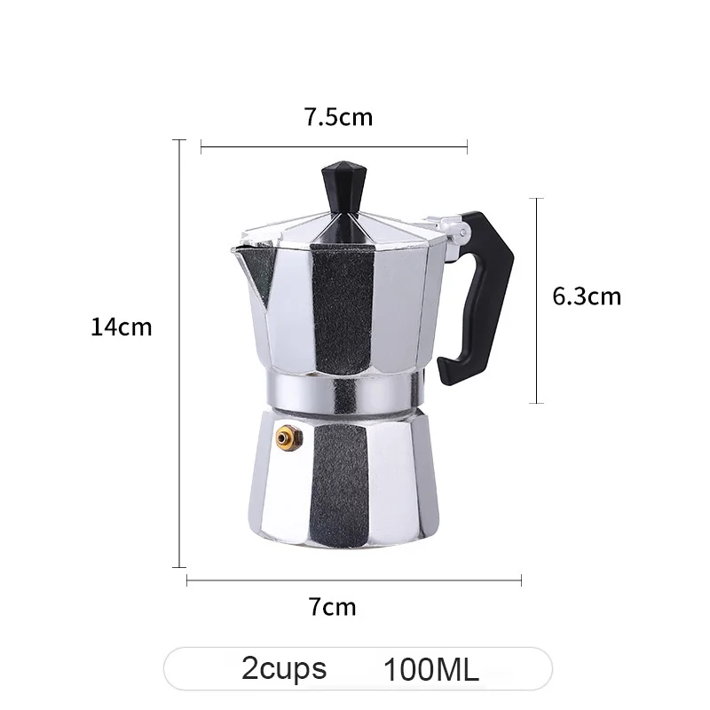 Professional Aluminum Moka Coffee Maker - غلاية قه...