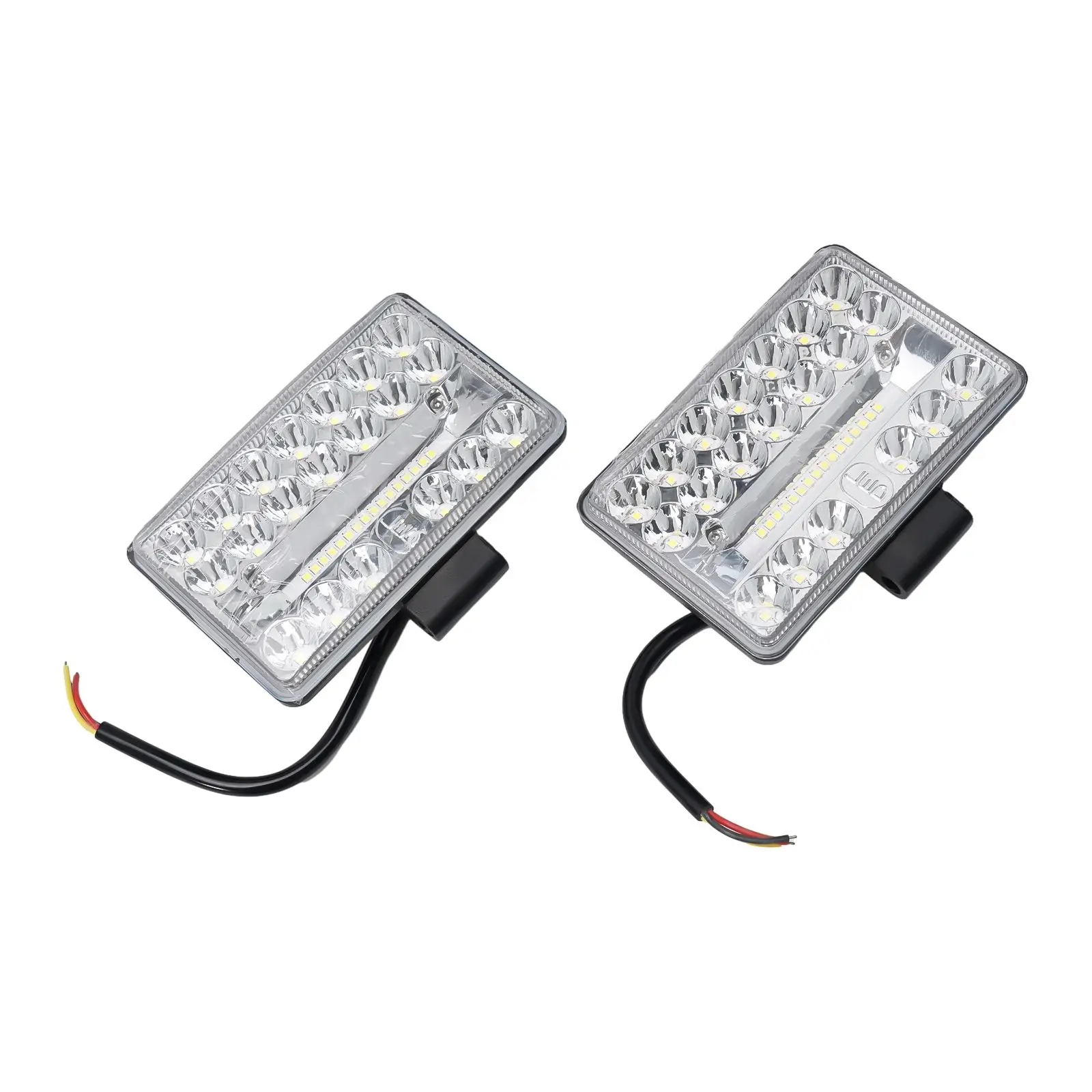 자동차 헤드라이트 LED 라이트 직사각형 교체용 2개 3X5인치 60W 새 제품 크롬 고광도 자동차용