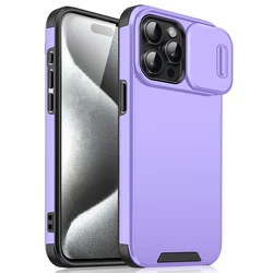 Shockproof Slide Camera Protective Phone Case for iPhone 14 15 Plus (05)