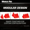 Upright Storage Organizer 20 Wrenches Magnetic Hexagonal Head Multifunctional Toolbox Wrench Holder Modular Spanner Rack Holder 4