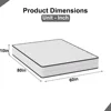 Queen Size Mattress with Innerspring and Foam, Fiberglass Free, Pressure Relief, 10 Inch Medium Firm Spring Mattress 2